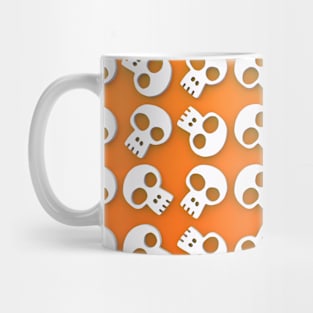 Skull Cluster on Orange Mug